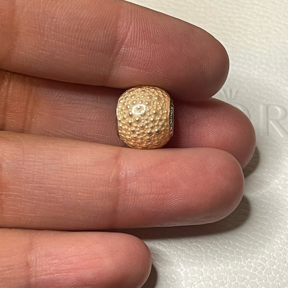 Peach Spacer Pandora Charm